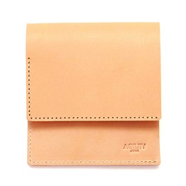 Agility affa "Semi Wallet" Folding Wallet, Mini Wallet, Small Wallet, Compact, Ultra Small Wallet, Leather, Genuine Leather, Key Pocket, Nume