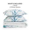 Bedsure Coastal Quilt Bedding Set - King Size Reversible Summer