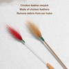 Earwax Remover Massage Set 8 Feather Stick Relieve Fatigue Professional