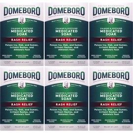Domeboro Soothing Soak Rash Relief Poweder Packets, 12 ea (Pack of 6)
