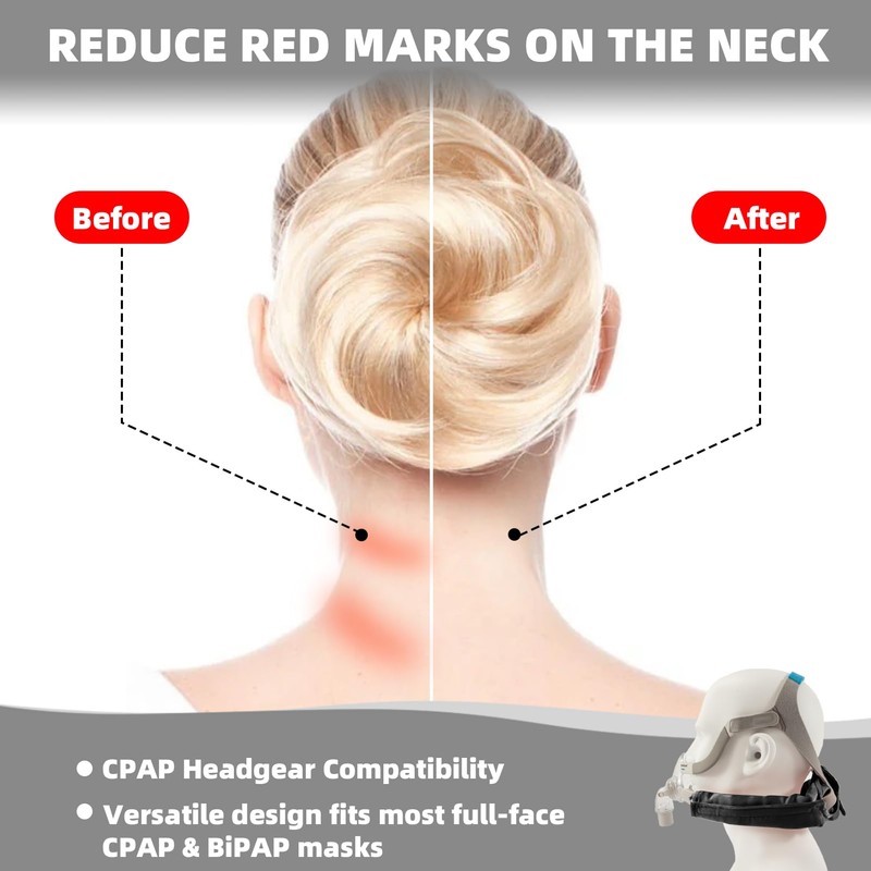 Satin CPAP Strap Covers Soft, CPAP Neck Pad for CPAP