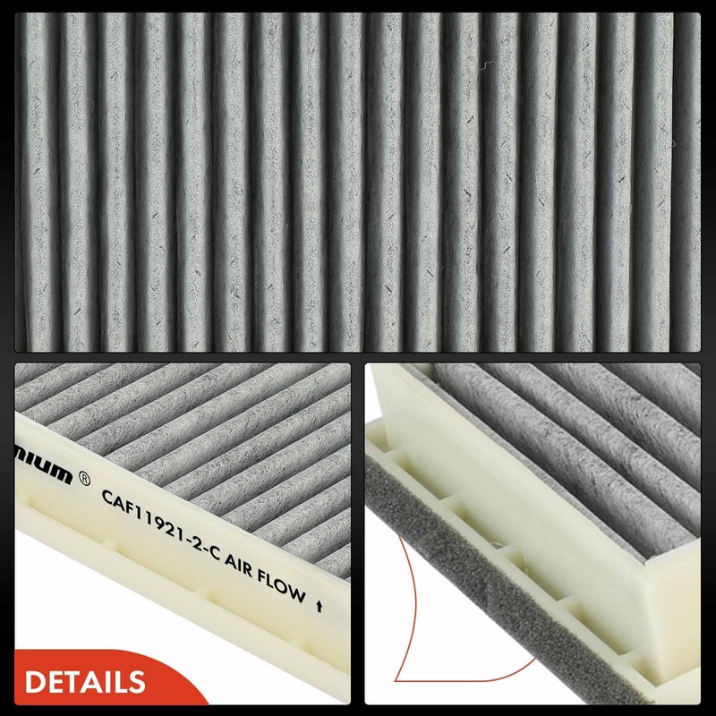 A-Premium - Filtro de aire de cabina detrás de la