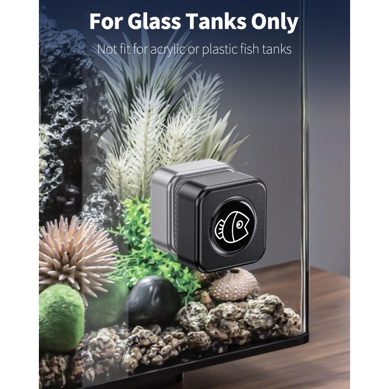 Pawfly Aquarium Magnetic Brush Fish Tank Glass Cleaner 1 Inch