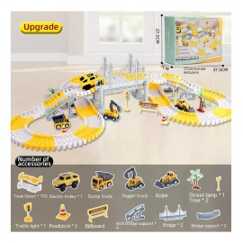 Yuqing Pista Magica Flexible Con Coche De Pila Juguete Para Niños