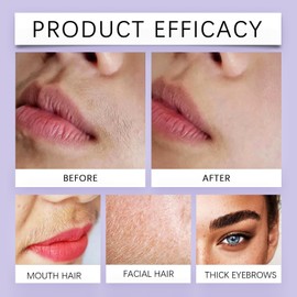 Moisturizing Facial Hair Removal Cream,Painless Lip Hair Removal Cream,Effective Quick Facial Hair Remover For Women,Soothing Upper Lip Hair Remover,Depilatory Cream for All Skin Types