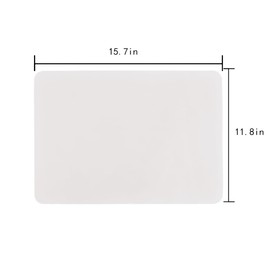 Silicone Mats for Crafts, Translucent, Non-Slip Heat Resistant, 11.8×15.7In (1/Pack) Silicone Placemats for Jewelry, Epoxy Resin,Glitter Slime, DIY Sheet, Nail Art, Clear Countertop Protector Pad