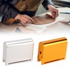 2pcs Leather Edge Slicker Gold Silver Aluminium Alloy Leather Trimming