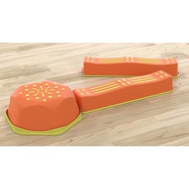 12Pcs Non-Slip Plastic Balance Beam and Toddler Stepping Stones Sensory Toy for Toddlers Indoor or Outdoor Cultivate Children's Coordination Ability Stepping Stones Balance Beams Play for Kids Ages 3+