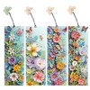 4 Pcs 5D Flowers and Butterfly Diamond Art Bookmarks