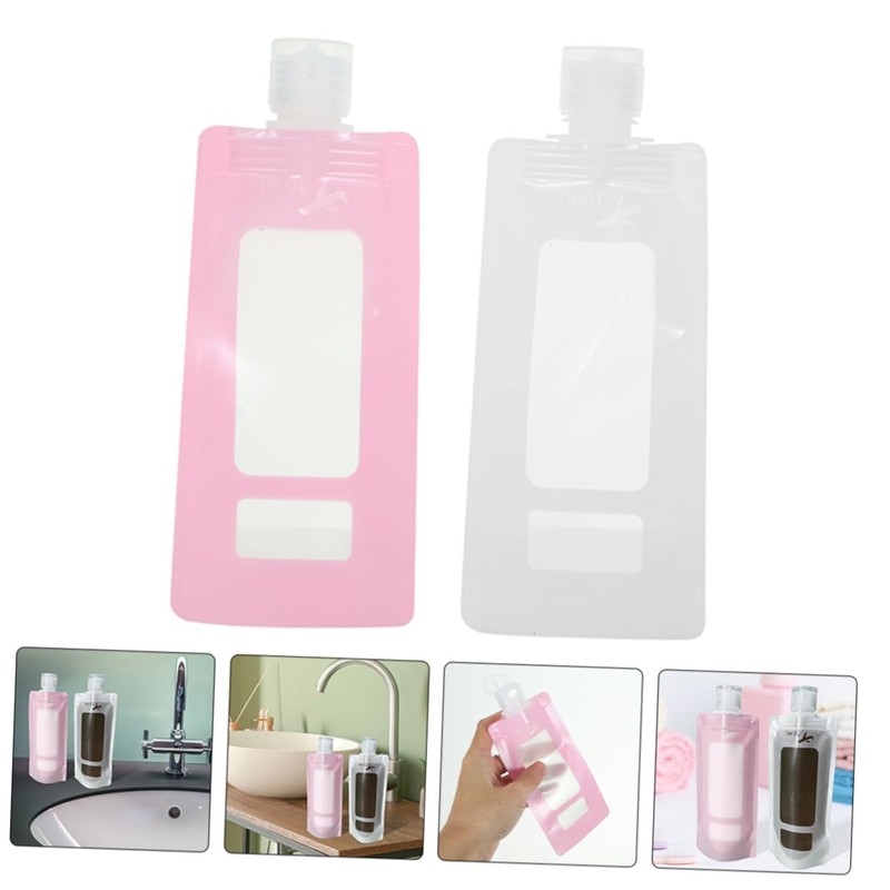 Ipetboom 20pcs Travel Pouch for Shampoo Conditioner and Lotion Stand-up
