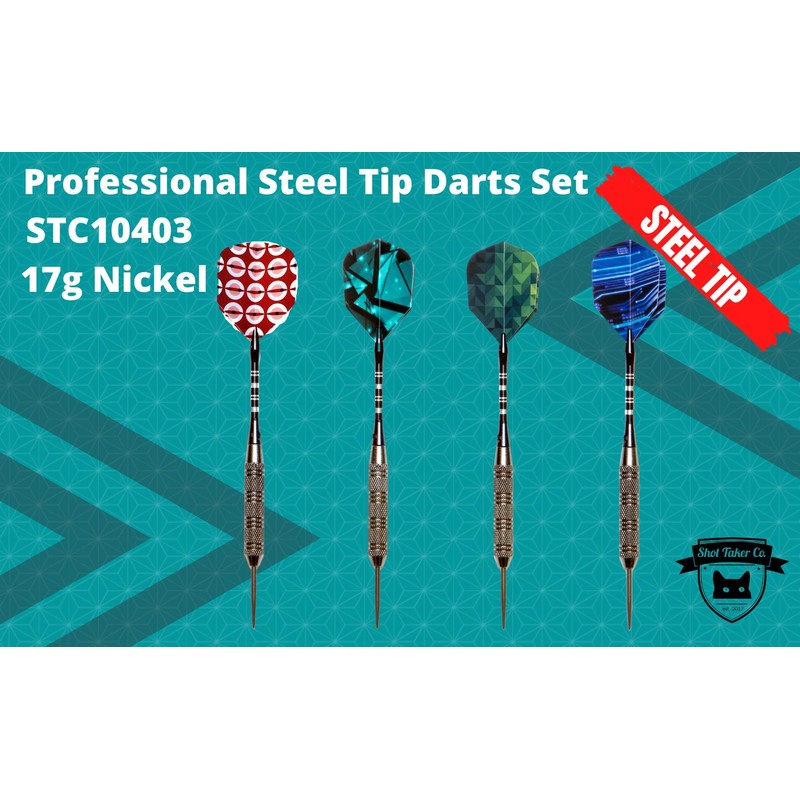 Professional Steel Tip Darts 12 PC Set | 12 PC