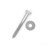 NOLDAR Hexagon wood screws. Stainless steel AISI 304 (A2). Set