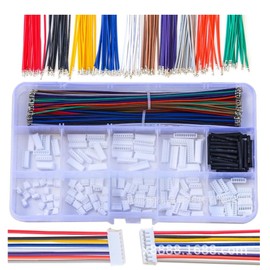LeHang ZH 1.5 mm JST Connector Kit with 28AWG Pre-Crimped Cables, 1.5 mm Pitch 2/3/4/5/6/7/8/9/10 Pin Housing JST Adapter