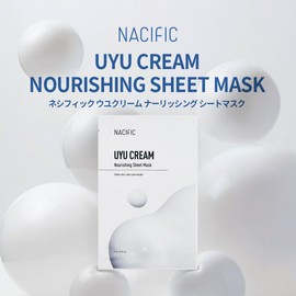 Nacific Uyu (Milk) Cream Sheet Mask, 10 Sheets #Sheet Mask, #Skin Care, #Home Care, #Moisturizing #Milk Extract, #Moisturizing Charge, #Moist Texture