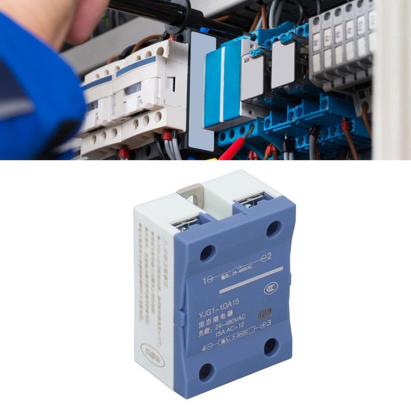 Solid State Relay 15A Single Phase DC 3‑32V Input AC