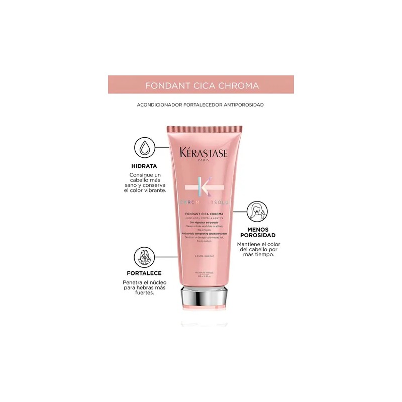 Kit Shampoo Y Acondicionador Kerastase Chroma Absolu 3 Pzas