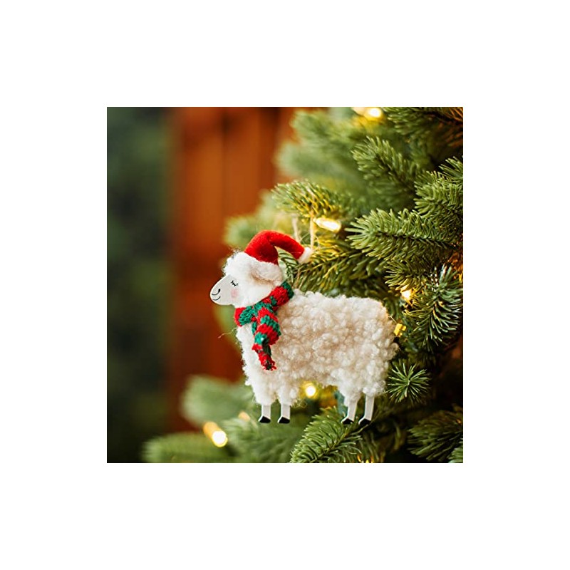 Sass & Belle Festive Sheep Hanging Decoration