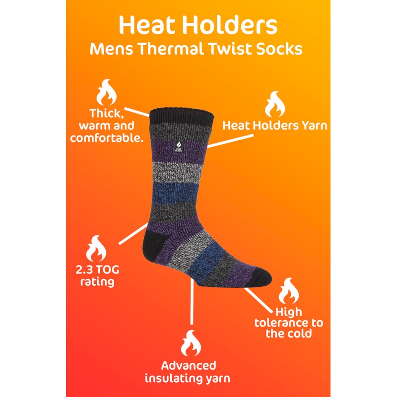 HEAT HOLDERS - Men's Winter Extra Warm Thermal Socks for