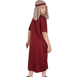 A2Z 4 Kids Boys Nativity Joseph Costume Xmas Outfit - Joseph Costume 12-14 Crimson