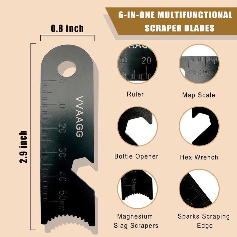 VVAAGG 4 Inch Large Ferro Rod Fire Starter, Survival Flint