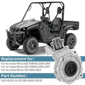 Tektall Complete Rear Differential Compatible with Yamaha Rhino UTV 700 660 450 2004-2013 Replace 1RB-46101-00-00 5UG-46101-01-00 5UG-46101-10-00