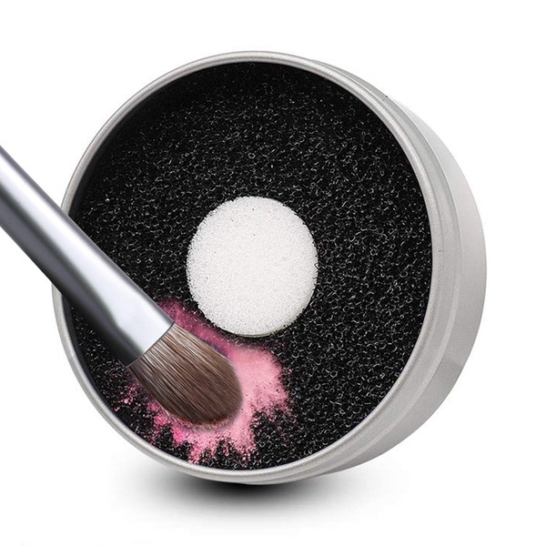 MSQ Makeup Brush Cleaner, Brush Cleaner, Sponge Included, Dry Cleaner, Makeup Supplies, Quick Makeup Accessories, Eye Shadow Brush, Cleaning Sponge, Dry Cleaning Box
