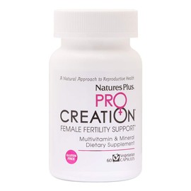 Natures Plus Procreation Women - 60 Vegetarian Capsules - Natural Female Fertility Support, Multivitamin & Mineral Supplement with Antioxidants, Herbal Blend - Gluten-Free - 30 Servings