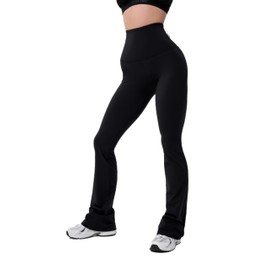 Bona Fide Womens High Waisted Pants – Wide Leg Pants for Women – Comfortable Women Flare Pants with Pockets