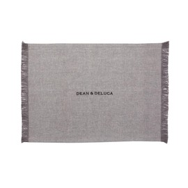 Dean and Deluca Cotton Chambray Placemat Gray Approx 32 x 45cm