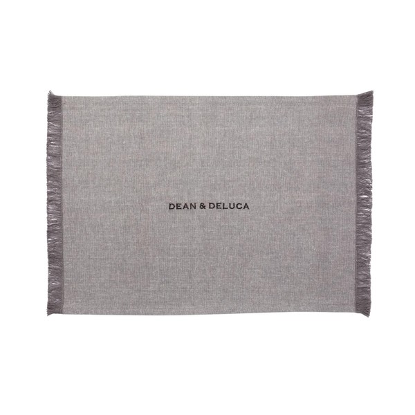 Dean and Deluca Cotton Chambray Placemat Gray Approx 32 x
