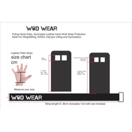 Pull-up Hand Grips with Wrist Wrap Protection for Cross-Training, Gymnastics, Fitness, Exercise, Skills and Drills, WODs, 100% (Red, Medium Size)