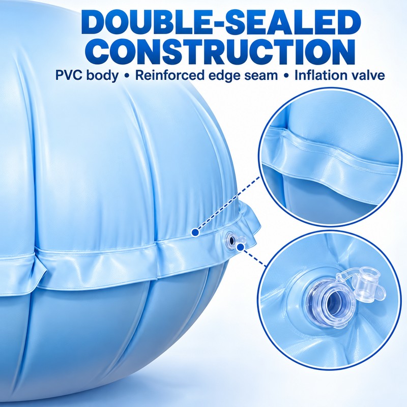 47 Inch Round Winter Pool Pillow for Above Ground Pools,