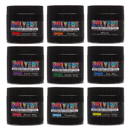 WELYEME Tie Dye Powder Bulk, 9 Pack Fabric Dye Set for Clothes, Cold Water Tie-Dye Kit