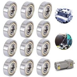 623ZZ Deep Groove Ball Bearings - 12PCS (3mm x 10mm x 4mm) for Skateboard,3D Printer, DIY Mechanical Transmission Parts