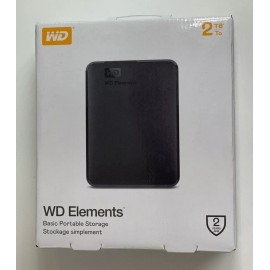 Western Digital NEW WD ELEMENTS 1TB 2TB PORTABLE EXTERNAL HARD DRIVE WDBUZG0010BBK WDBU6Y0020BBK - 2TB