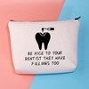 Funny Dentist Gift Dental Makeup Bag for Dental Hygienist Dental