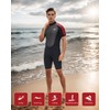 Owntop Mens Wetsuit Shorty 3mm Neoprene Wet Suit for Diving