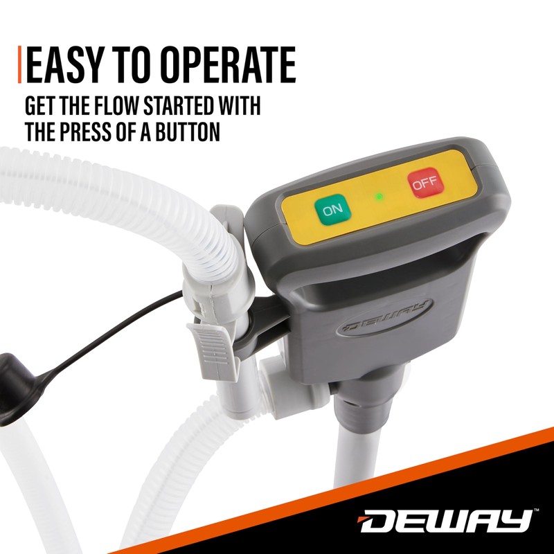 Deway Automatic Fuel Transfer Pump with Auto-Stop and Beep, Powerful