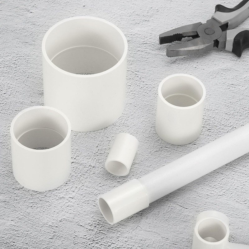sourcing map 40mm PVC Pipe Coupling Adapter, 2 Pcs Pipe