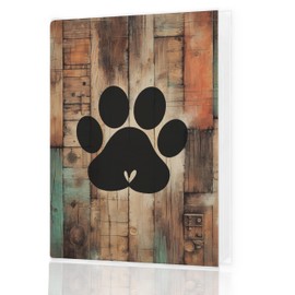HUKINE Dog Photo Album 4x6, Pet Dog Puppy Paw Small Photo Album Memory Book Keepsake with 18 Pockets Hold 36 Pictures for Family Baby Graduation Wedding Anniversary Travel Vacation