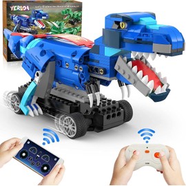 Yerloa Dinosaurier Spielzeug ab 6 Jahre Jungen, Technik Ferngesteuert & APP Steuerung Bausteine Spielzeug, 343 Stück Bauspielzeug Konstruktionsset Kreatives Geschenk für Mädchen ab 6 7 8 9 10 Jahren