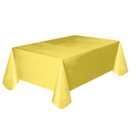 M Motokeep Plastic Disposable Party Tablecloth. They can be used at various events such as weddings, birthdays, showers, dinner rehearsals, and simple family functions etc... (Yellow)