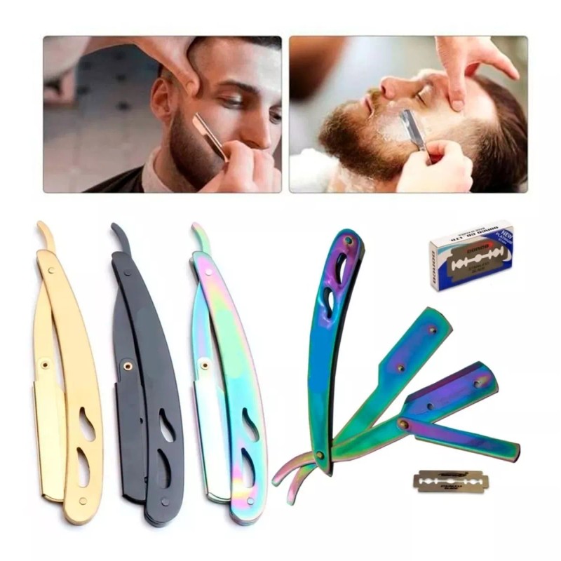 Mafab Kit 3pz Cuidado De Barba Cepillo - Porta Navaja