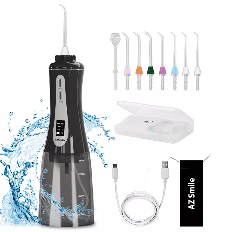 AZSmile Water Cordless Flosser Dental Oral Irrigator 5 Modes 8