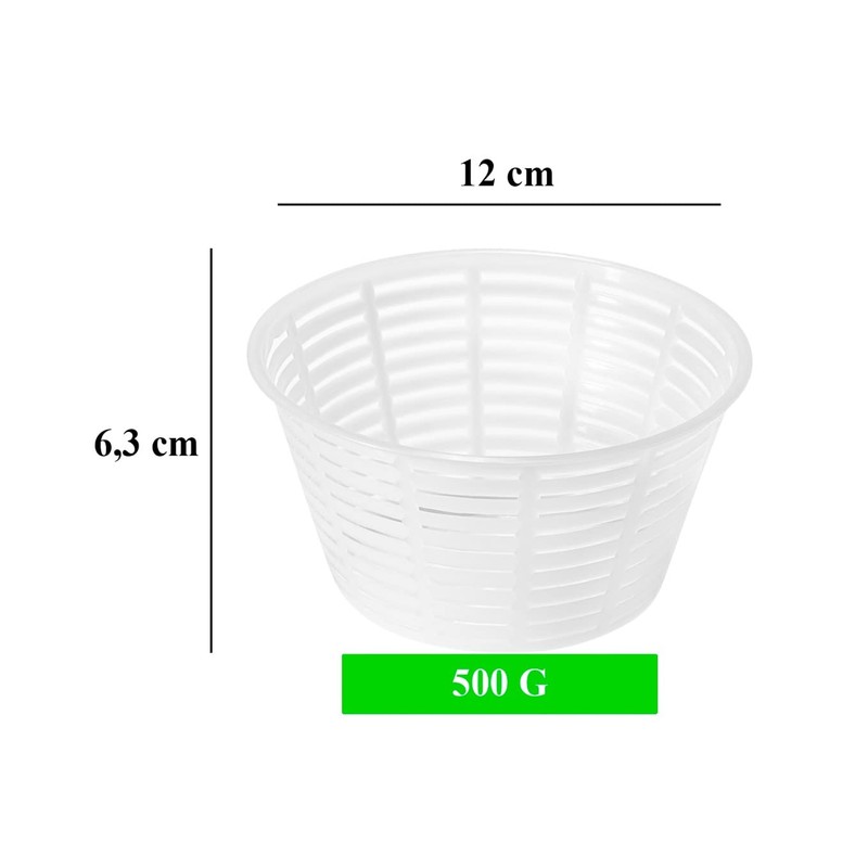 AlcoFermBrew 25 x Cheese Moulds 12 x 6.3 cm -