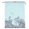 Indigo MOOMIN MV242 Moomin Wrapping Plastic Bag, S, Drawstring Flower