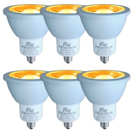 Fwaytech LED Halogen Bulb, EZ10 LED Spotlight, 12V Dichro Halogen 50W-60W Equivalent, Compatible with Enclosed Fixtures (6W, EZ10 Base, 30 Degrees(6 Pack), Equivalent Bulb Color (2700K))