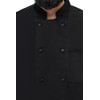 NexaKnit Chef Jacket/Chef Coat Short Sleeves (Black, Large)