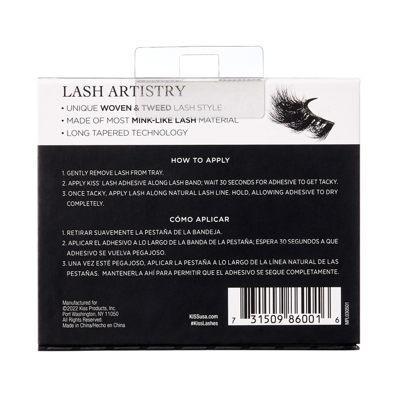 KISS Lash Couture Masterpiece Hand-Woven Faux Mink False Eyelashes, Style