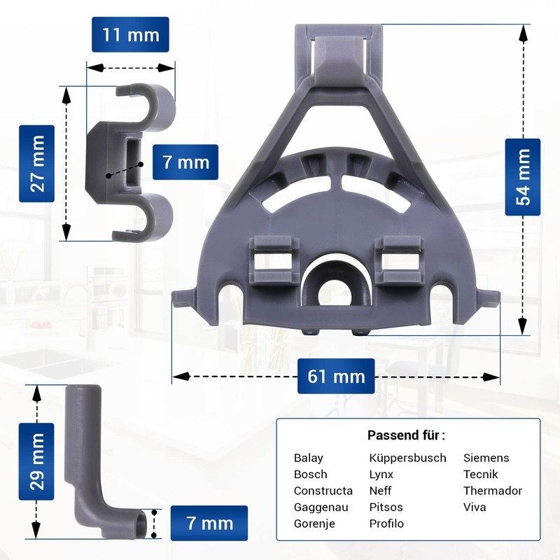 Bearing Set/Clamp Replacement for Bosch Siemens Neff 00428344 428344 for